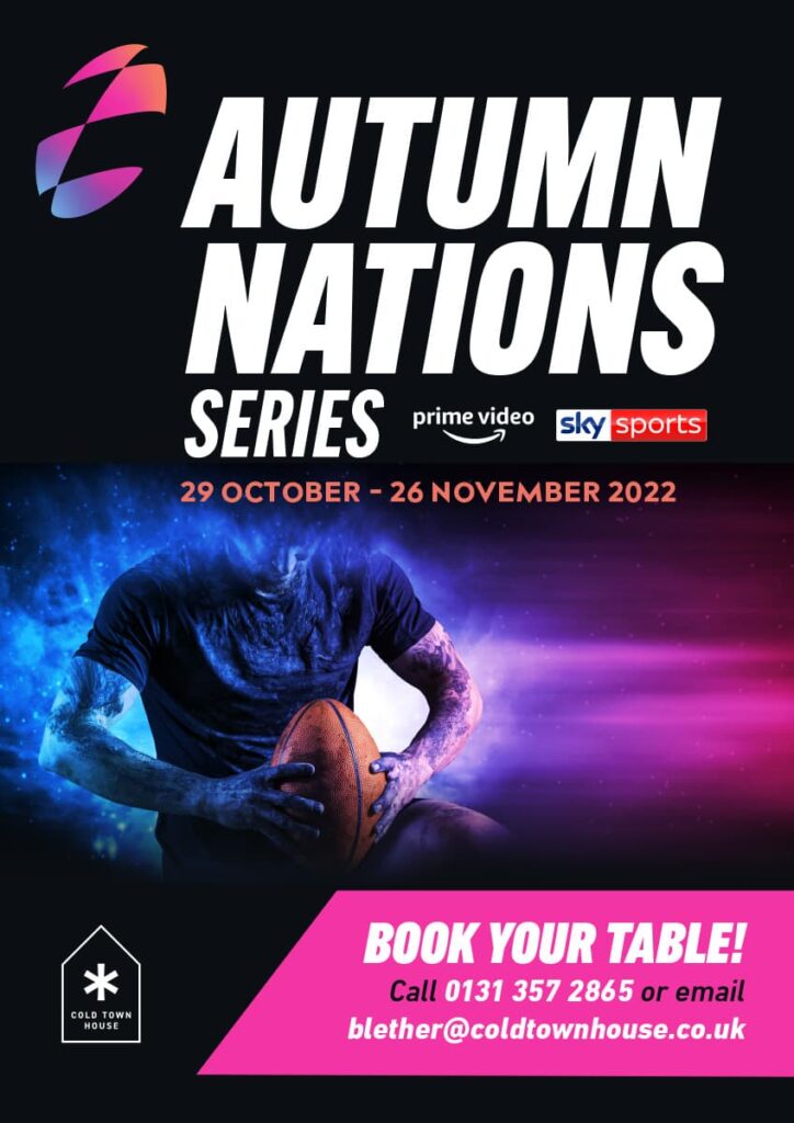 Watch the Autumn Nations at Cold Town House